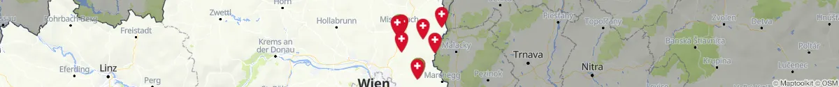 Map view for Pharmacies emergency services nearby Velm-Götzendorf (Gänserndorf, Niederösterreich)
